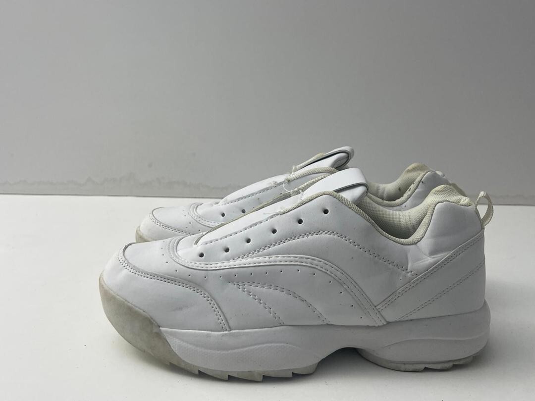 Primark Men's White Faux Leather (No Lace)Casual Trainers Shoes UK 7 EUR 40  B133 | eBay UK