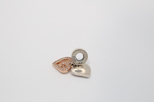 Pandora Rose Sparkling Freehand Heart Charm Pendant 788693C01 - Picture 4 of 4