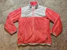 The North Face Denali Jacket Girl XL Pink/Gray Full-Zip Fleece Pockets T251 T651