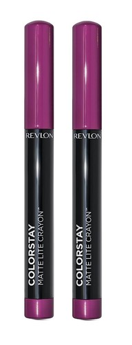 2 Pack REVLON ColorStay Matte Lite Crayon Waterproof Lipstick YOU CHOOSE - Picture 18 of 38