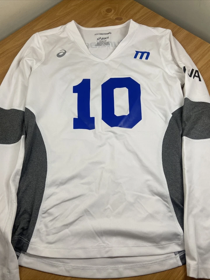 Camiseta de voleibol Asics Motion Dry manga larga talla pequeña Indiana Voleibol Foto 3 de 4