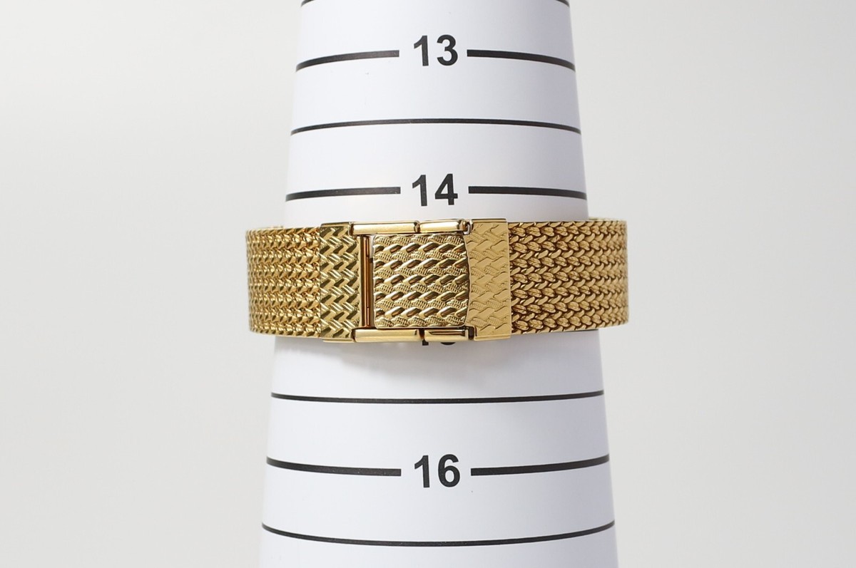 S size N MINT] SEIKO Dolce 5E31-5A90 Square Roman Diamond