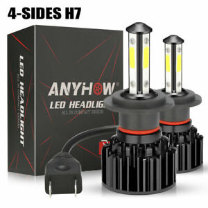 4-sides H7 CREE LED Headlight Kit 2000W 300000LM Hi/lo Beam Bulbs 6000K White 2X 4-sides H7 CREE LED Headlight Kit 2000W 300000LM Hi/lo Beam Bulbs 6000K White 2X