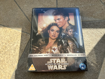 Star Wars: Attack of the Clones 4K UHD Blu Ray Steelbook Angriff der Klonkrieger
