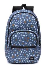 Vans Ranged 2 Blue Multi Print Laptop Women's/Girl's Backpack VN0A7UFMAHU -NWT