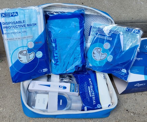 Kroger Health Personal Protection Kit w/Thermometer, Masks, Gloves, Door Opener - Bild 10 von 12