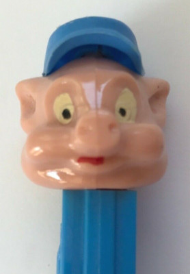 薄足 一枚バネ Practical pigビンテージ PEZ オールドペッツ PEZ Dispenser Practical Pig Vintage 1965 - No Feet - Disney - Made