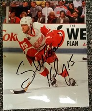 SHELDON KENNEDY DETROIT RED WINGS 8 X 10 AUTOGRAPH W/COA