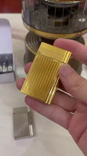 Hot Selling Luxury Retro Cigarette Bright Ping Sound Gas DP Engraving Lighter - Video 1 of 1
