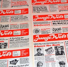 DDR JUNGE WELT OKTOBER 1989 Geburtstag Hochzeit 32. 33. 34. 35. 36. Zeitung FDJ