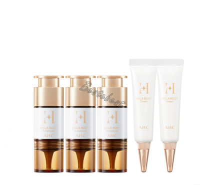 AHC H Mela Root Ampoule 10ml x 3, Cream 10ml x 2 Korean Cosmetics