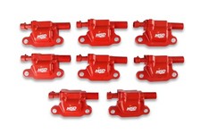 MSD Ignition Red Coil Blaster Series 8 Pack For 2010-2015 Chevrolet Camaro 82658