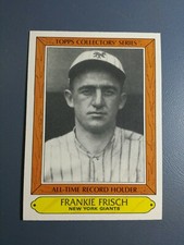 FRANKIE FRISCH 1985 TOPPS WOOLWORTH ALL-TIME RECORD HOLDERS CARD # 13 C2282