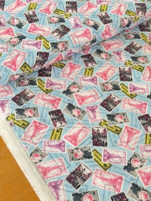 Miller Patchworkstoff LA PARISIENNE Stoff PARIS Eiffelturm Baumwollstoff Rosen
