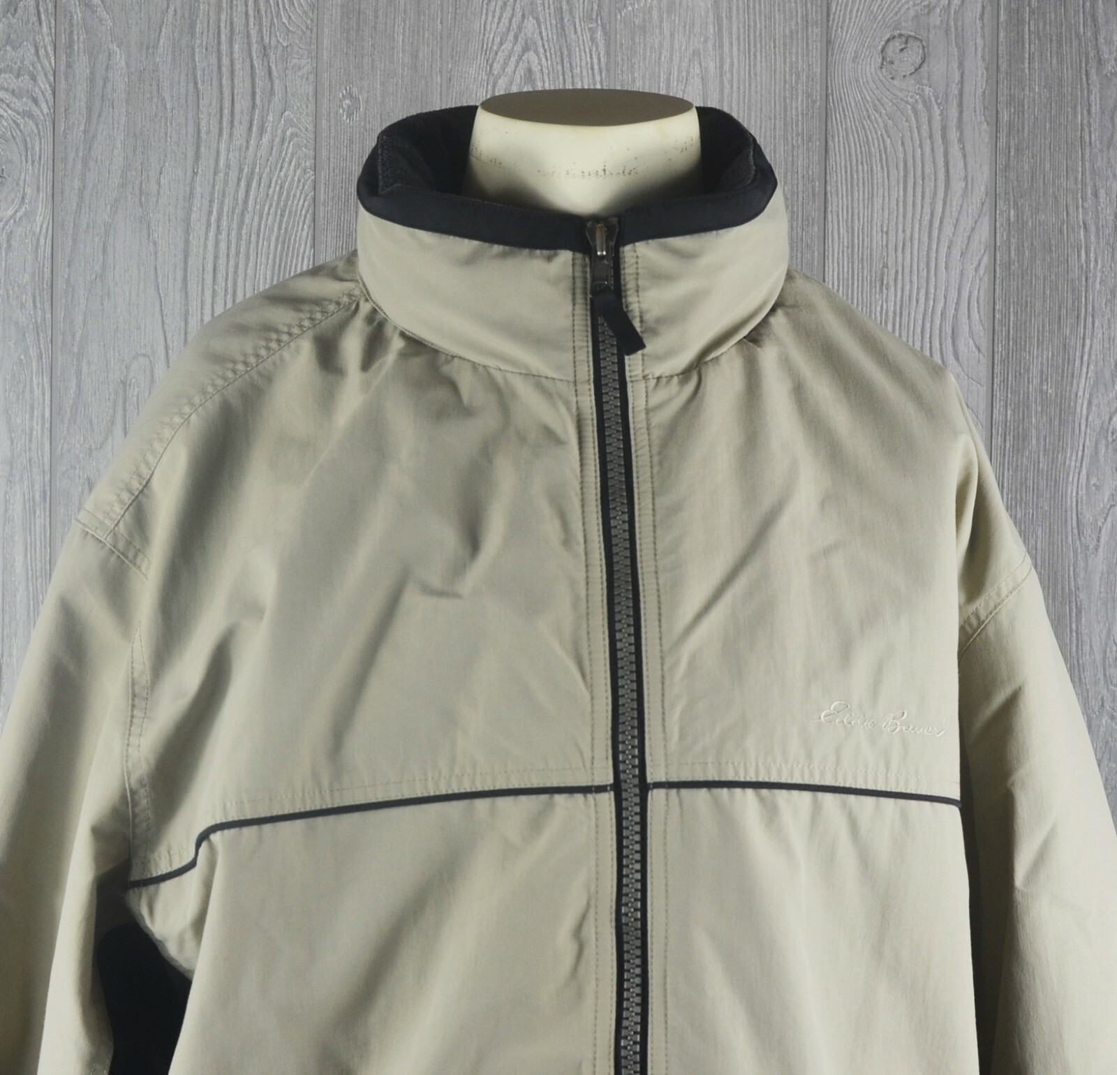 Eddie Bauer Mountain Parka Shell Jacket, Men's XXL Nylon navy blue type Vintage Second Hand