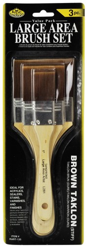 3er SET KÜNSTLERPINSEL PINSEL 1" 2" 3" WASCHLACK GROSSFLÄCHIG WEICH STEIF - Bild 15 von 21