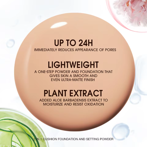 Air Cushion Cream Face Powder 24h 2 In 1 Long-Lasting Oil-control Matte Soft - Picture 5 of 9