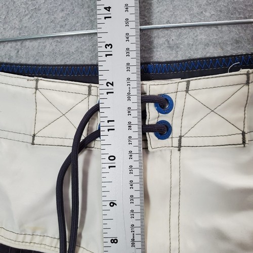 Mossimo Supply Co Men Swimwear 36 Gray Grunge Y2K Boardshorts READ - Picture 7 of 13