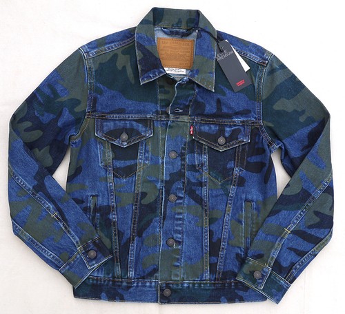 Camo Trucker Jean Jacket Denim 