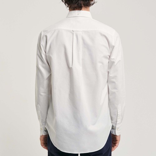 Men's Gant Regular-Fit Archive Shield Oxford Shirt in White - Picture 3 of 3