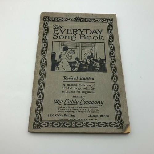 1927 Cable Company Pianos Everyday Song Book Hymnal Antique Vintage D3 - Picture 12 of 12