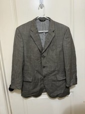 JOS A BANK BROWN PLAID WOOL SUIT THE JACKET IS 42R PANTS ARE 34X30 EUC  