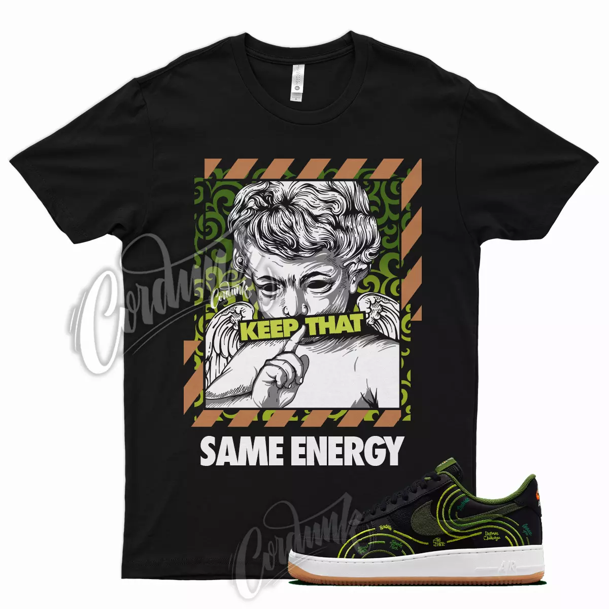 ENERGY T Shirt Air Force 1 '07 LV8 NY VS. NY Volt Treeline Carbon Green 1 3