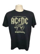 AC DC British Tour 82 We Salute You Adult Medium Black TShirt