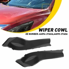 Pair Car Corner Windshield Wiper Cowl Cover Black For Nissan Altima 2013-2016