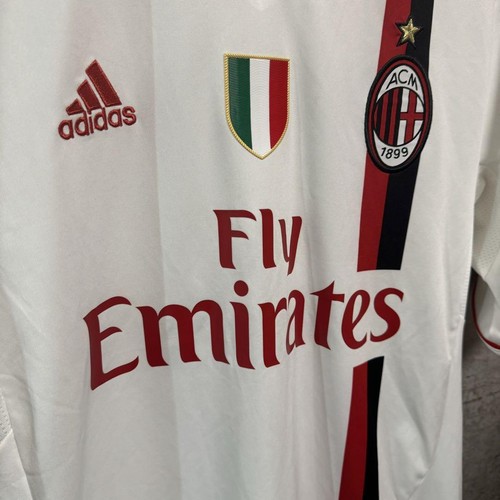 AC Milan 2011-2012 Away Jersey #11 Ibrahimovic M Adidas Serie A Patch - Picture 3 of 7