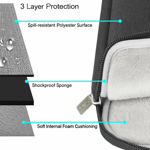 iPad Pro 11 2018 Sleeve Case Laptop Bag for 9.7-10.5 Inch iPad Pro/Surface Go - Picture 8 of 76