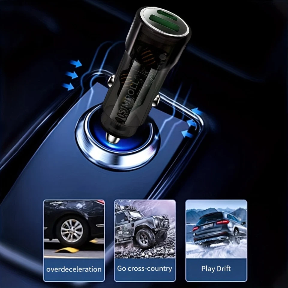 30W Fast Charge USB PD Type-C Car Charger Adapter For iPhone 15 14 13 12 Pro Max - Image 2 of 4