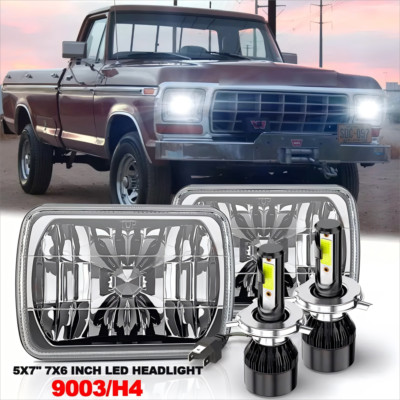 5X7'' 7x6 inch LED Headlight Hi/Lo Beam DRL for Ford F150 F250 F350 1978-1986