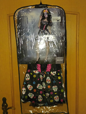 Day of the Dead  - Kostüm - Damen - Halloween - Fasching - Boland - Gr.40/42