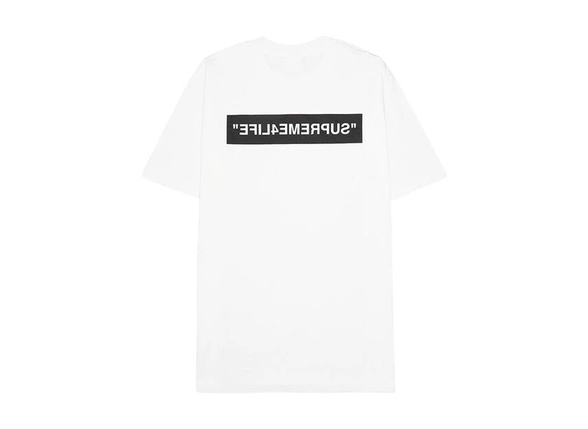 Tee shirt blanc Supreme 4 Life