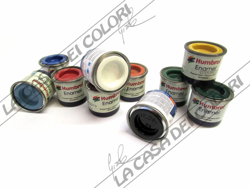 HUMBROL ENAMEL - GLOSS - 14 ml - SMALTO PER MODELLISMO - COLORI LUCIDI