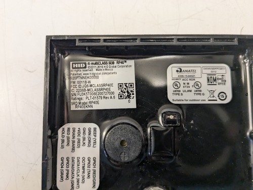 HID multiCLASS SE RP40E Wall Switch Reader 920PTNNEK00000 *Working Environment* - Picture 4 of 4