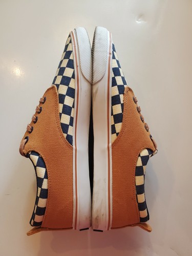 Radii Men size 9 navy blue white checker board low top FM1083 The Jax - Picture 6 of 12