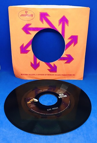 ELVIS PRESLEY - Love Letters & Come What May - 45RPM 47-8870 RCA Records - Imagen 4 de 4