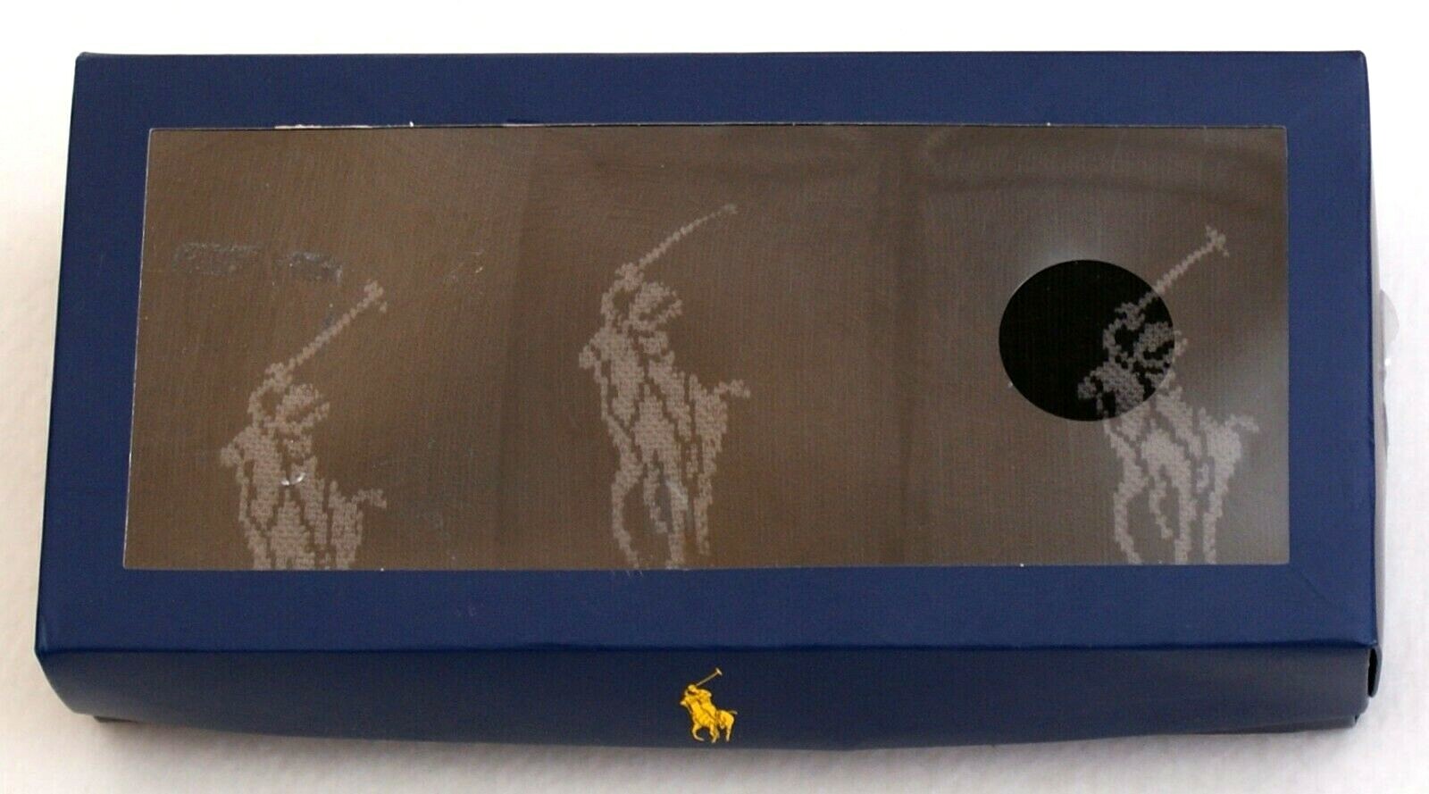 PONY Polo Ralph Lauren Black Crew Socks 3 in Package Men's 6 12.5 NWT