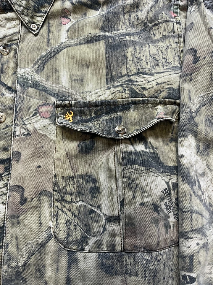 Browning Shirt Mens XL Camo Long Sleeve Button Down Hunting Board Outdoor Nature - Image 4 of 4