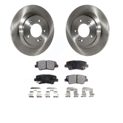 Rear Ceramic Pads & Rotors for Hyundai Kia Optima Sonata Soul EV FWD