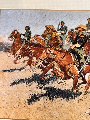 Frederic Remington Cavalry Charge on the Southern Plains Art Print 8.5 x 10.5 in - Picture 7 of 9