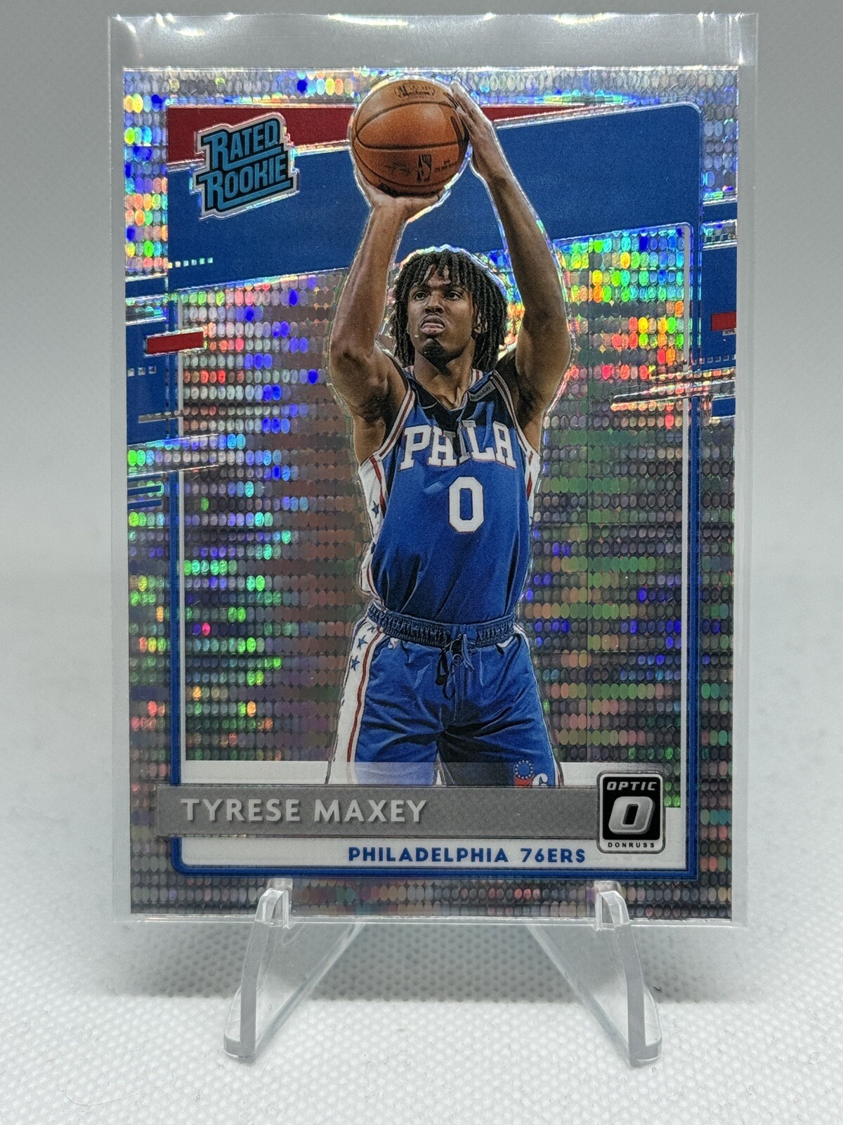 2020-21 Donruss Optic Tyrese Maxey Silver Pulsar Prizm RC #171 Panini Target
