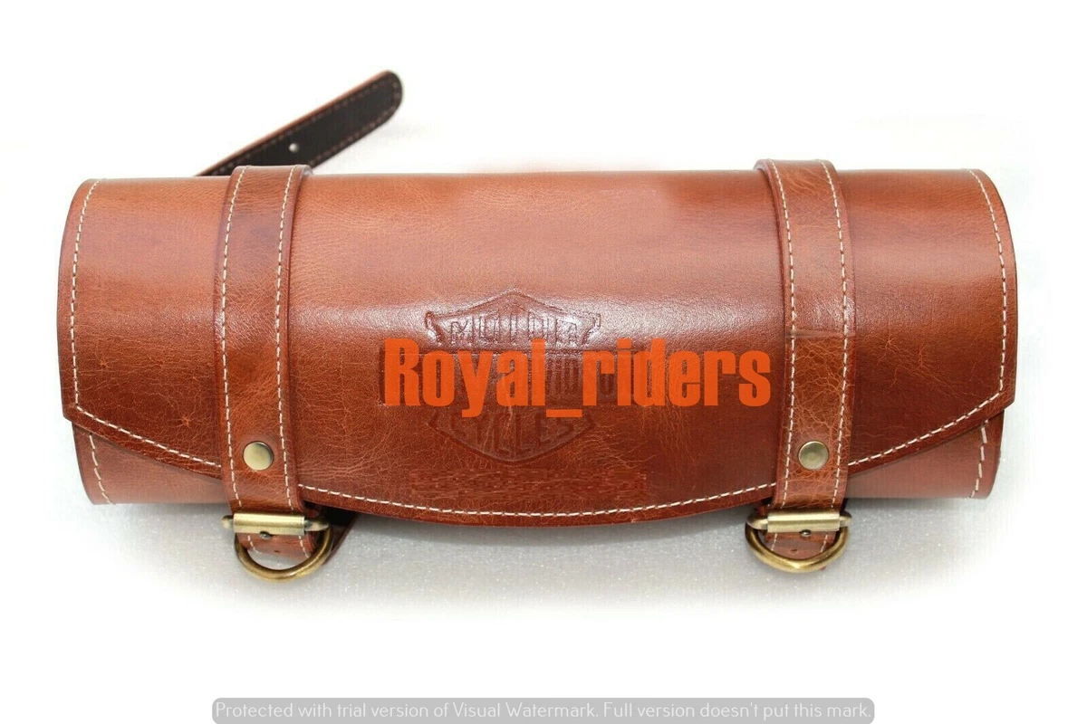 Brand New Pure Leather Tool Bag For Harley Davidson Motorcycle Brown Color