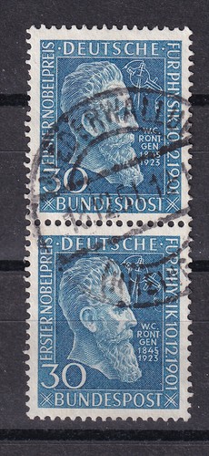 federal germany 1951 roentgen n 33 vertical pair