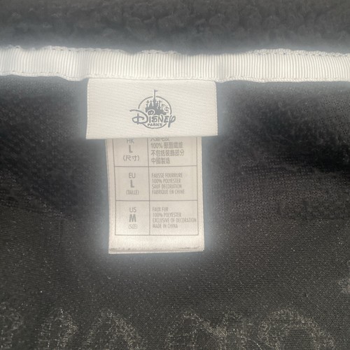 Disney Parks Sherpa Fleece Reißverschluss Jacke Medium Erwachsene schwarz Stehkragen Taschen - Bild 10 von 10