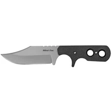 ColdSteel Mini Tac Bowi Fixed Blade Knife Silver Plain Edge Clip Point 3 Black