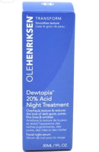 OleHenriksen Dewtopia 20% Acid Night Treatment 1oz New In Box - Picture 4 of 5