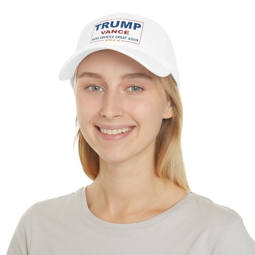 Trump Vance Make America Great Again 2024 Low Profile Baseball Cap - Picture 8 of 24